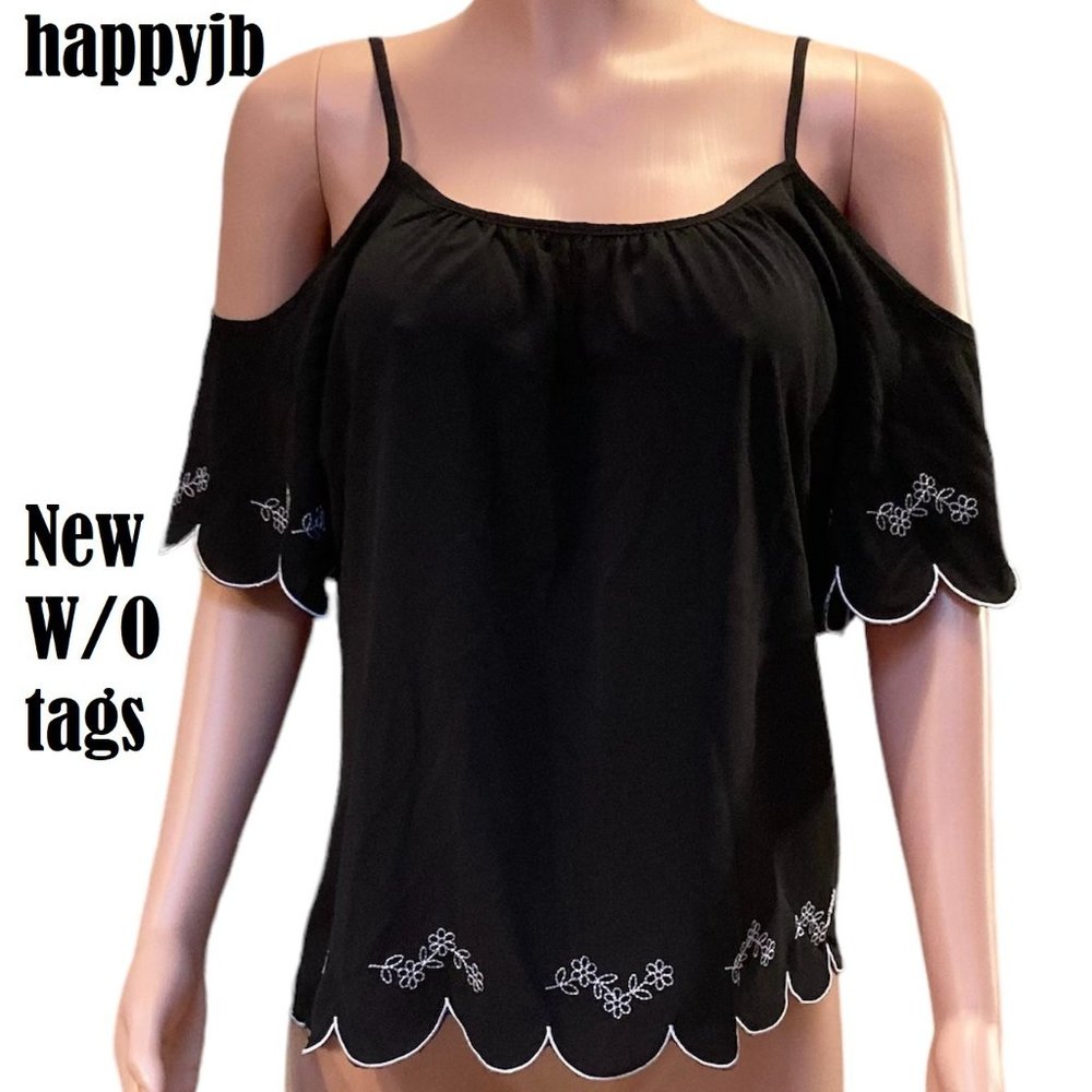 NWOT Vintage HeartSoul Cold Shoulder Halter Top Blouse Size XL